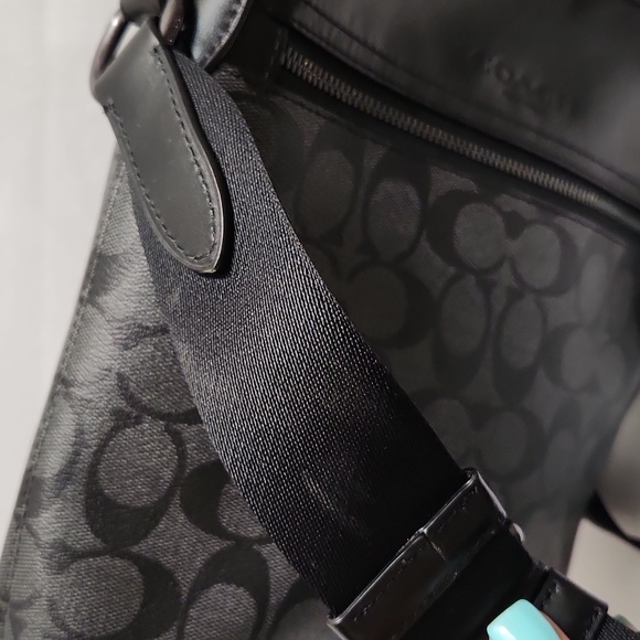 Coach Houston Flight Canvas Coated Crossbody Messenger bag (mens) - Picture 5 of 15